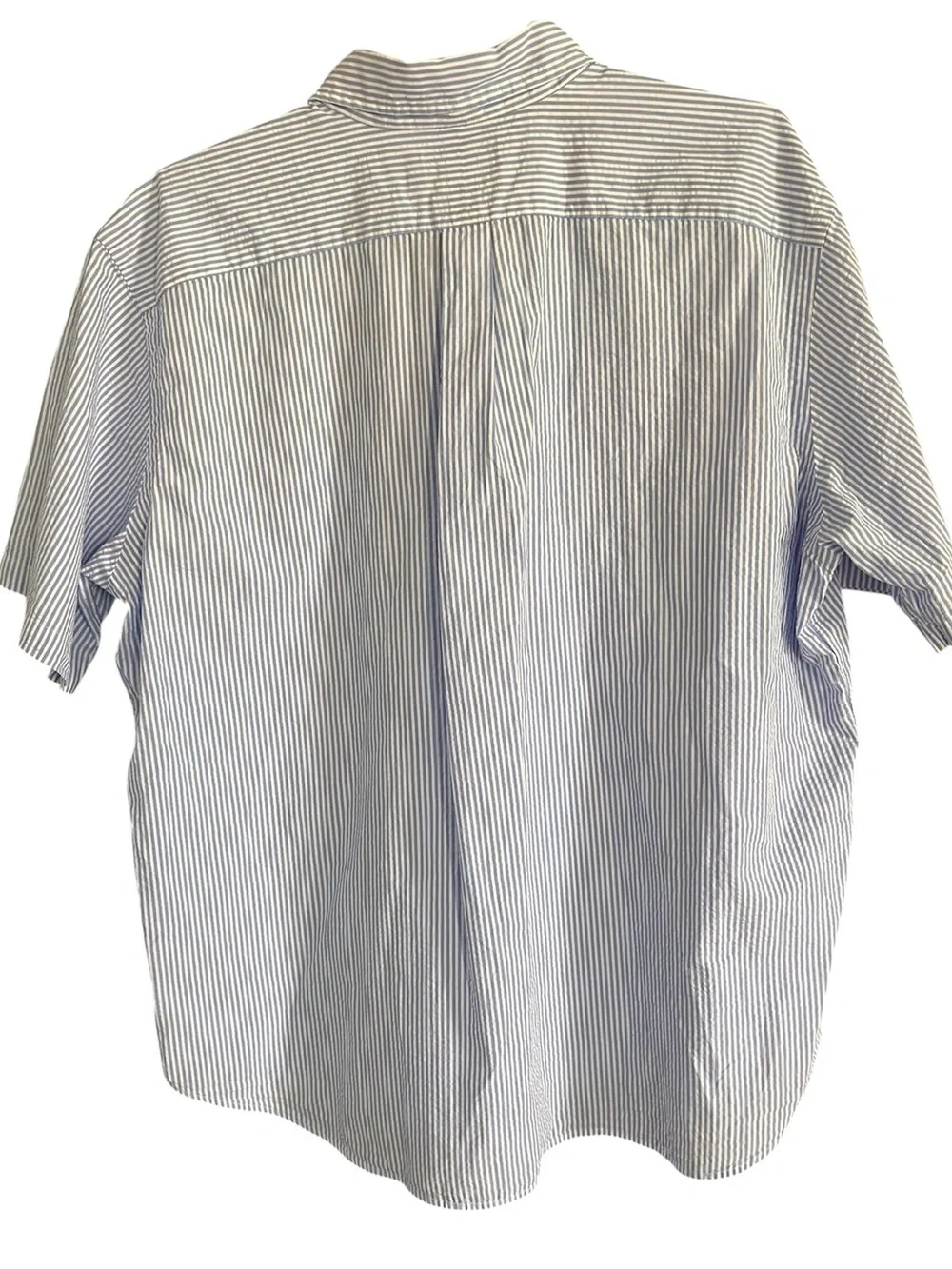 NWT Polo Ralph Lauren Men’s Seersucker Untucked Fit Short Sleeve Button Down 1XB